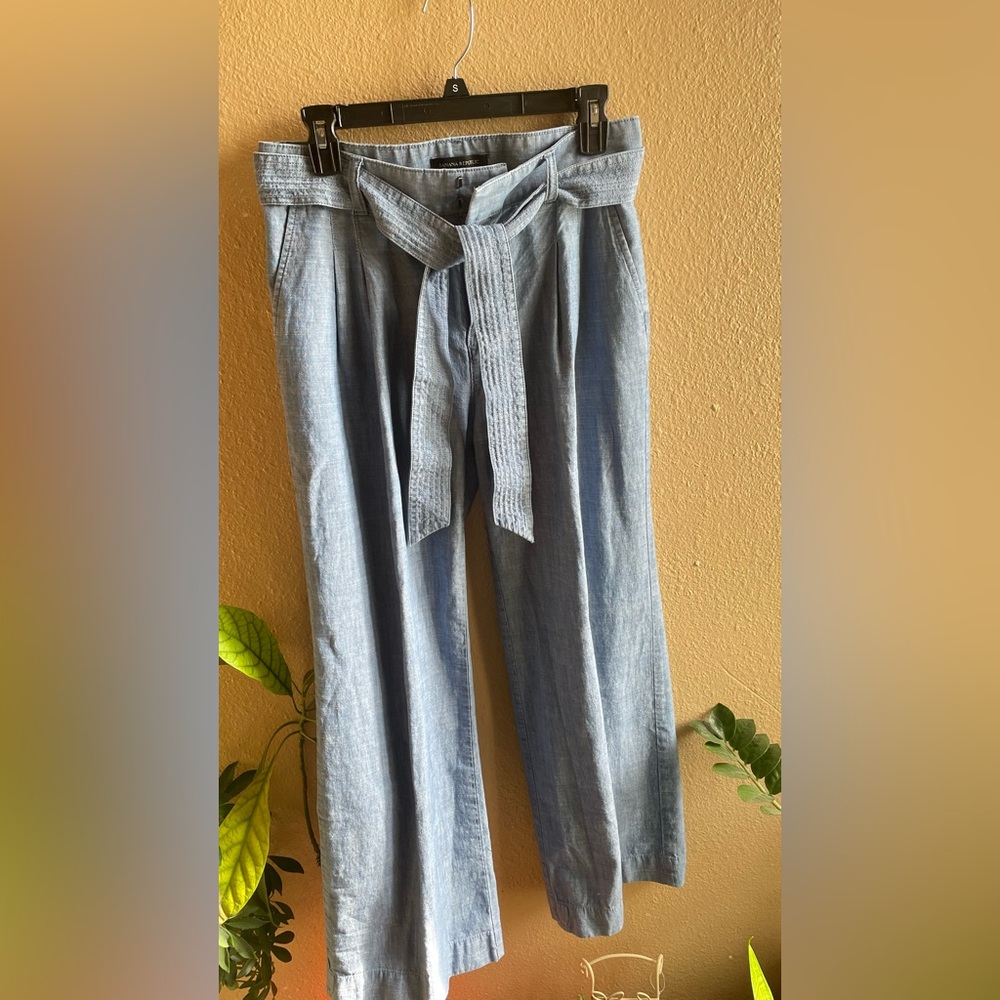 Banana Republic Blue Wide Leg Pants - Picture 8 of 11